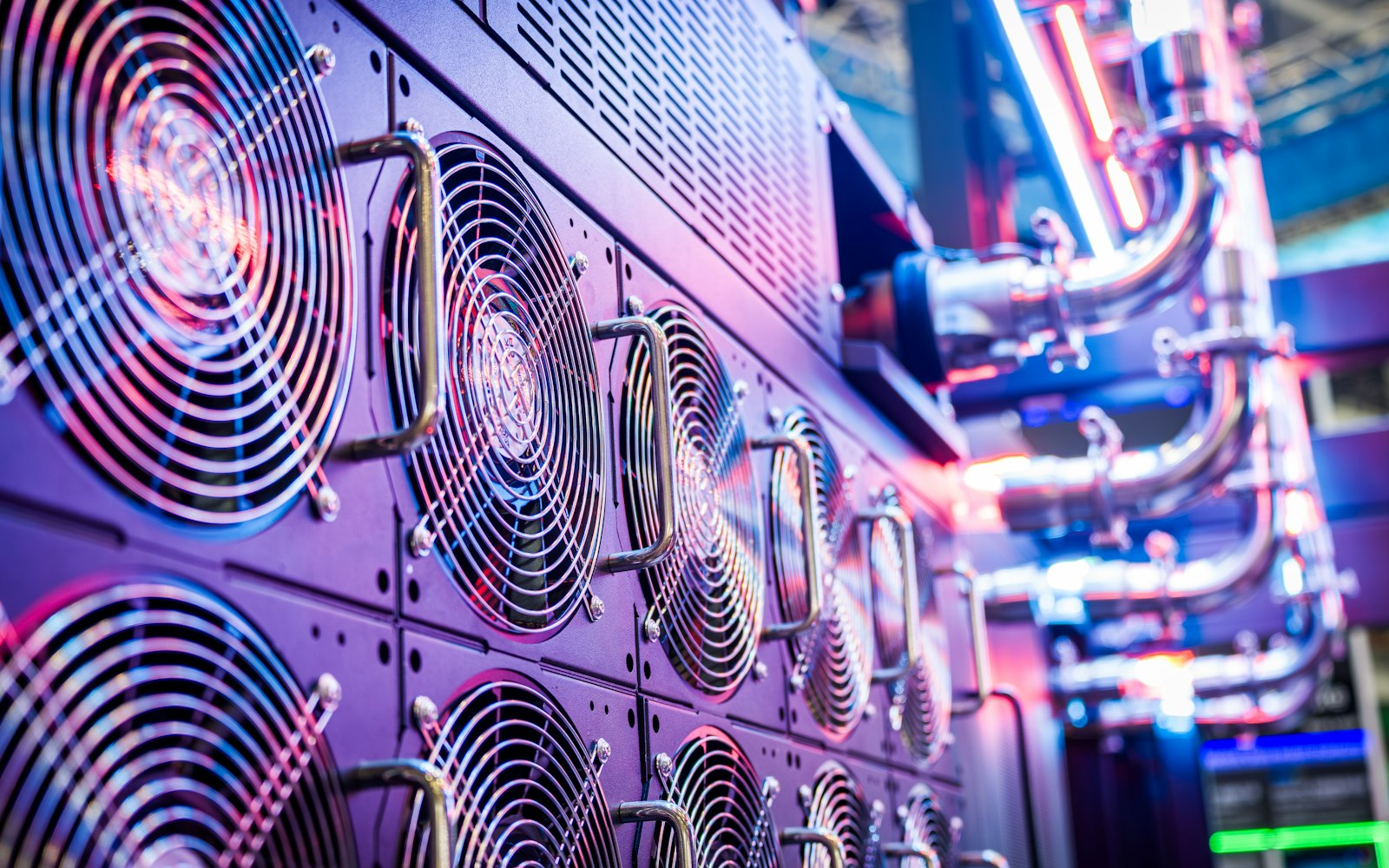 Server cooling fans in a data center