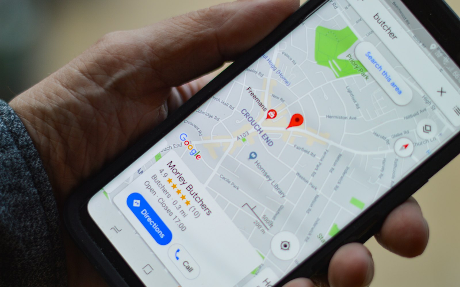 Local SEO results for Brea businesses on Google Maps